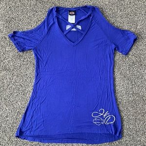 Harley Davidson Cold Shoulder top